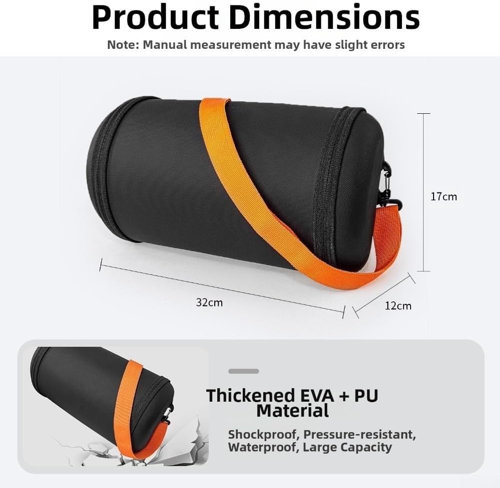 Genérico Bolsa de Almacenamiento rígida de EVA para proyectores, Funda Protectora portátil con Cremallera Segura,Organizador de Viaje Compacto para Dispositivos y Accesorios