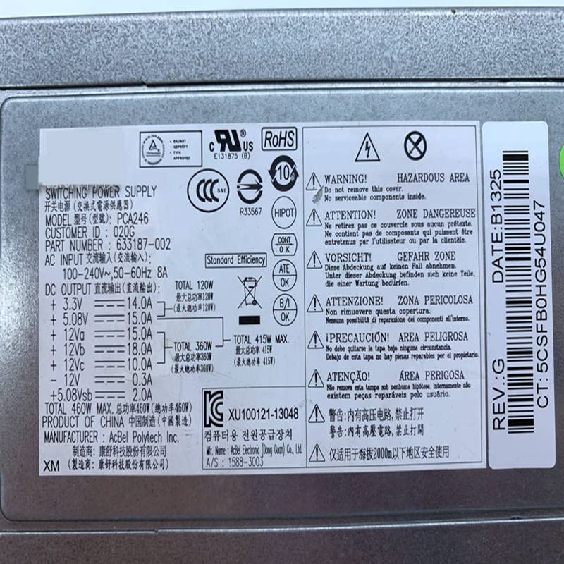 Amazon | PSU For Envy 700 Series ATX 24P 460W スイッチング電源