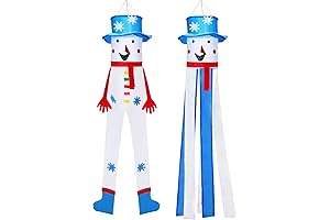 Tatuo Snowman 3D Windsocks for Winter Decoration