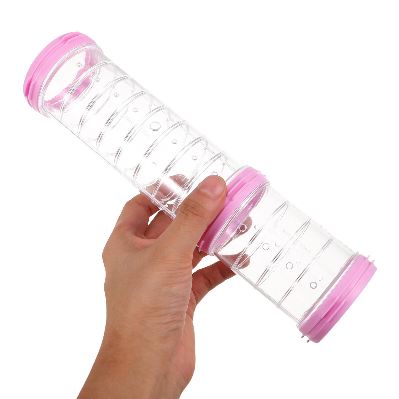 2 Set Tunnel Gioco per Criceti Trasparente Tubo Plastica Resistente per Furetto Topi e Piccoli Animali Kit Espandibile per Gabbie Facilmente Pulibile e Visibile