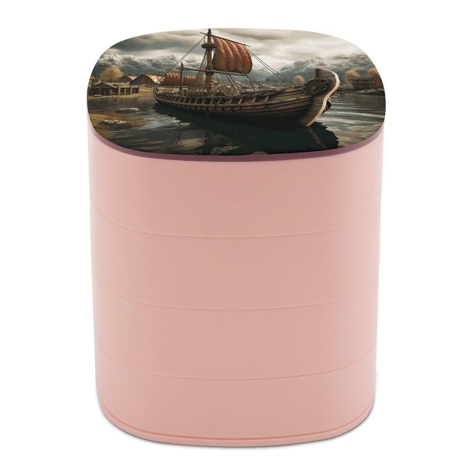 Organiseur de bijoux bateau viking pour ranger vos boucles d'oreilles et colliers