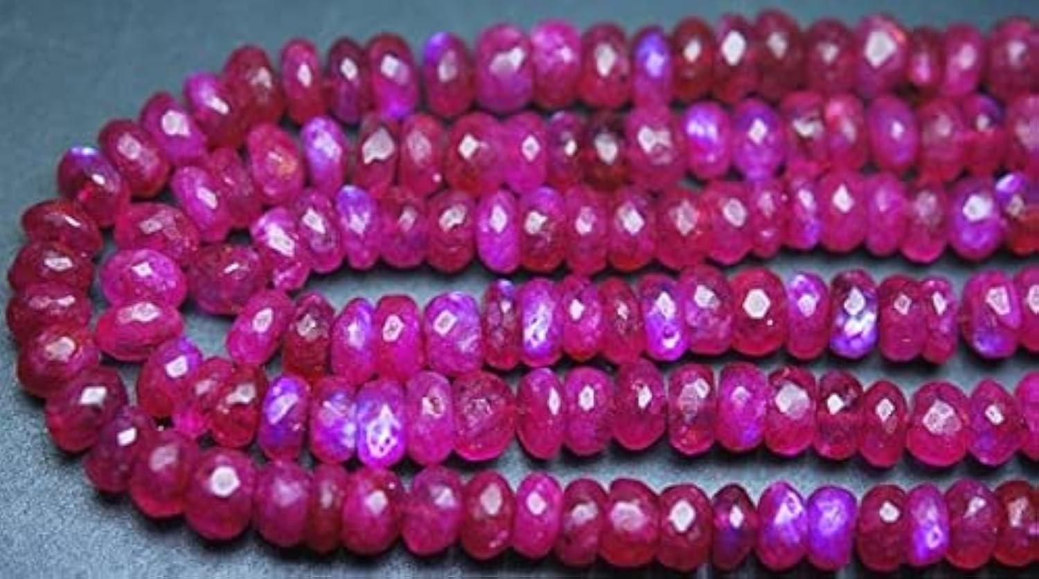 Pierre de lune rose en rondelles facettées pour créer vos bracelets bohèmes chics