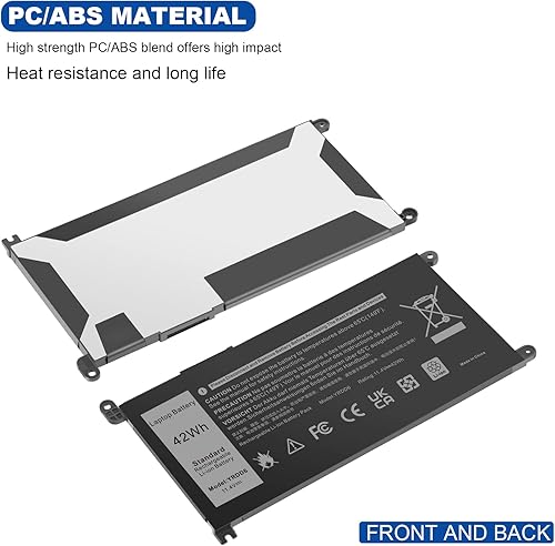 Miniatura 6 de Batería YRDD6 para Dell Inspiron 5591 7586 5491 5481 5482 5485 3310 2-en-1 15 3582 3583 3593 3584 5590 5593 5594 5585 5598 14 3493 5493 5480 3793