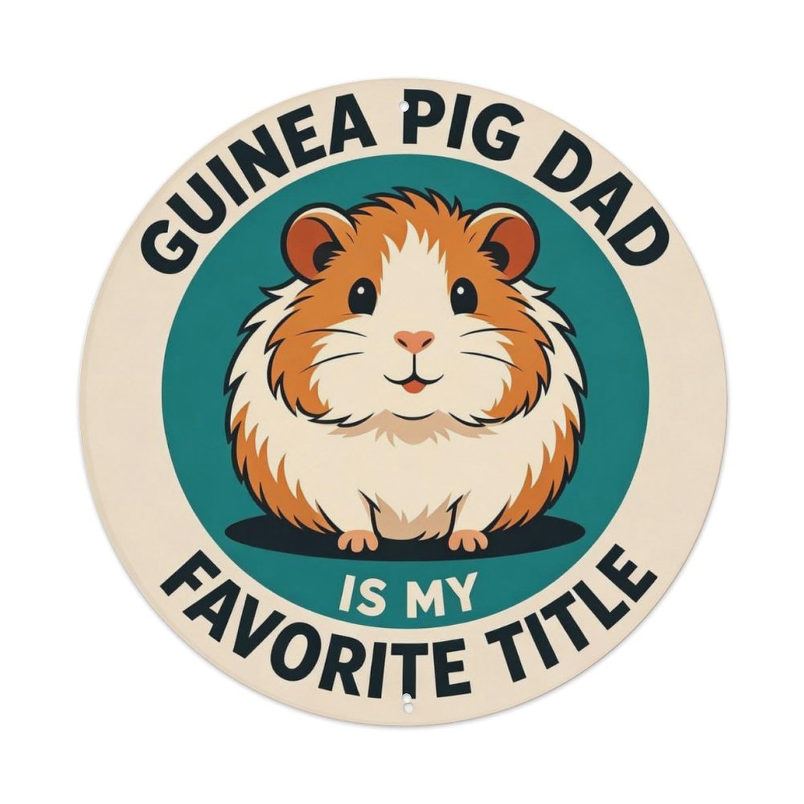 Vintage Guinea Pig Pet Lover Metal Tin Sign Plaque