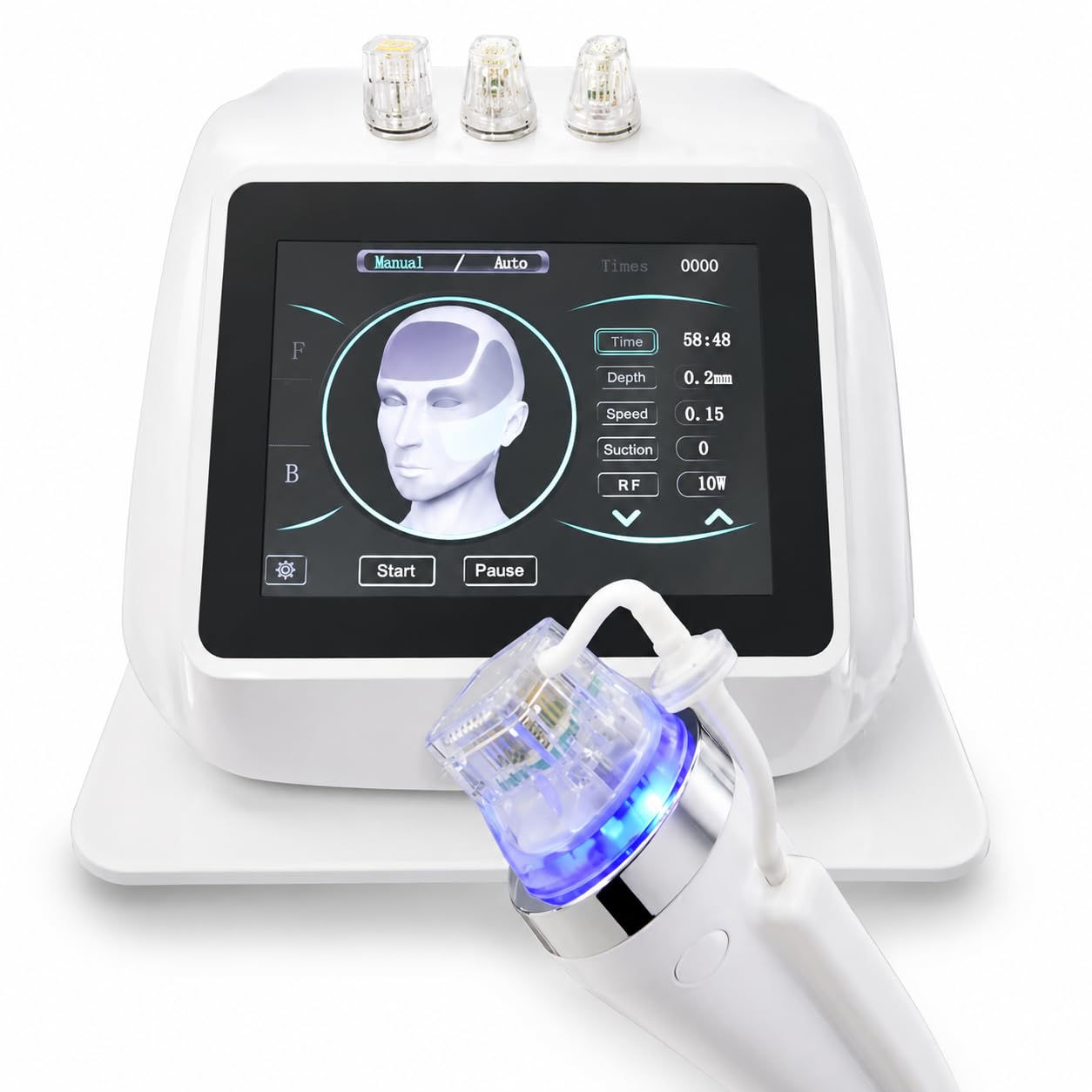Machine fractionnelle RF Microneedling votre routine beauté visage à la maison