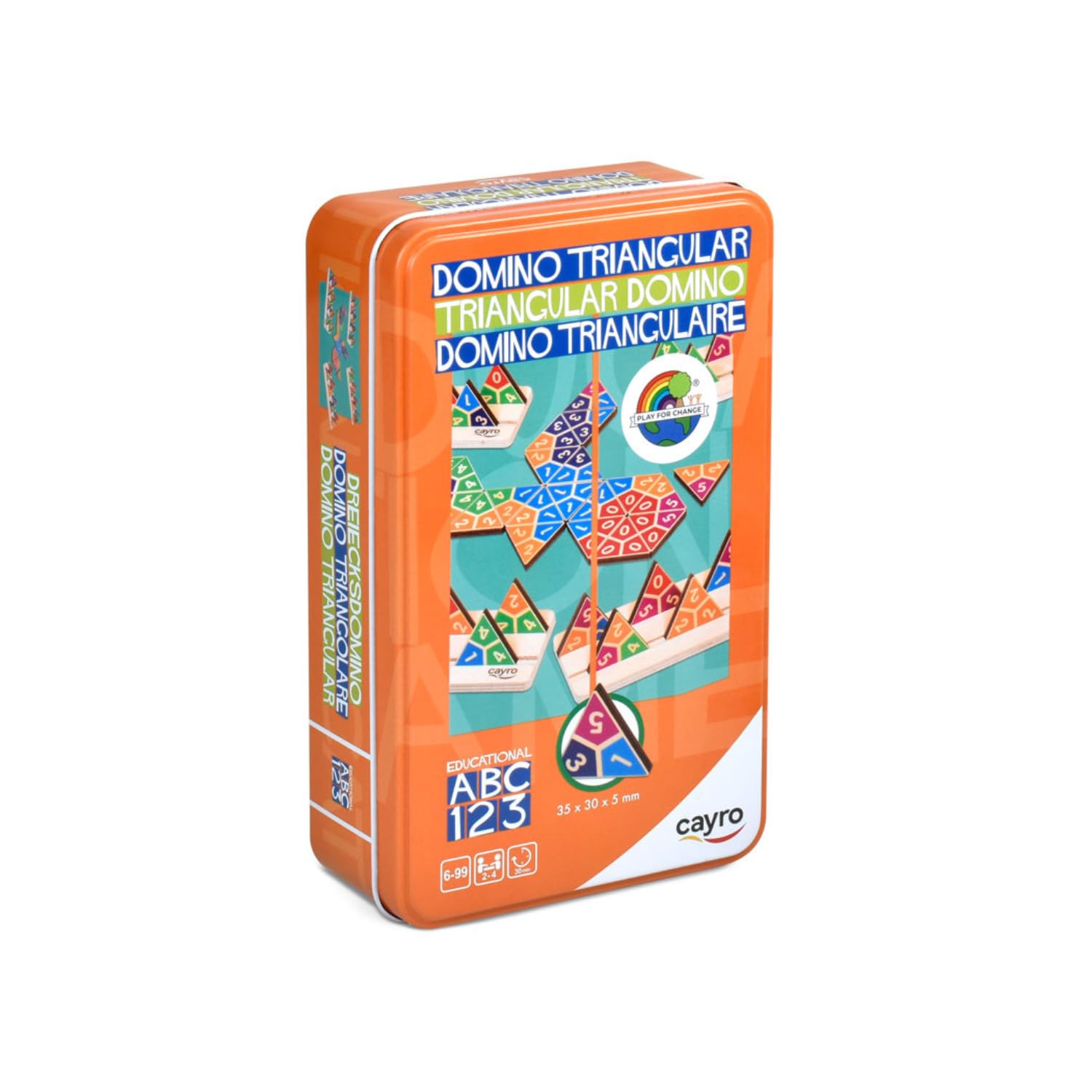 Cayro - Dominó Triangular - Juego de Mesa de Estrategia y Puntuación - Fichas Triangulares con 3 Opciones de Juego - Diversión en Familia - Fomenta el Pensamiento Lógico - 2-4 Jugadores en oferta en Amazon