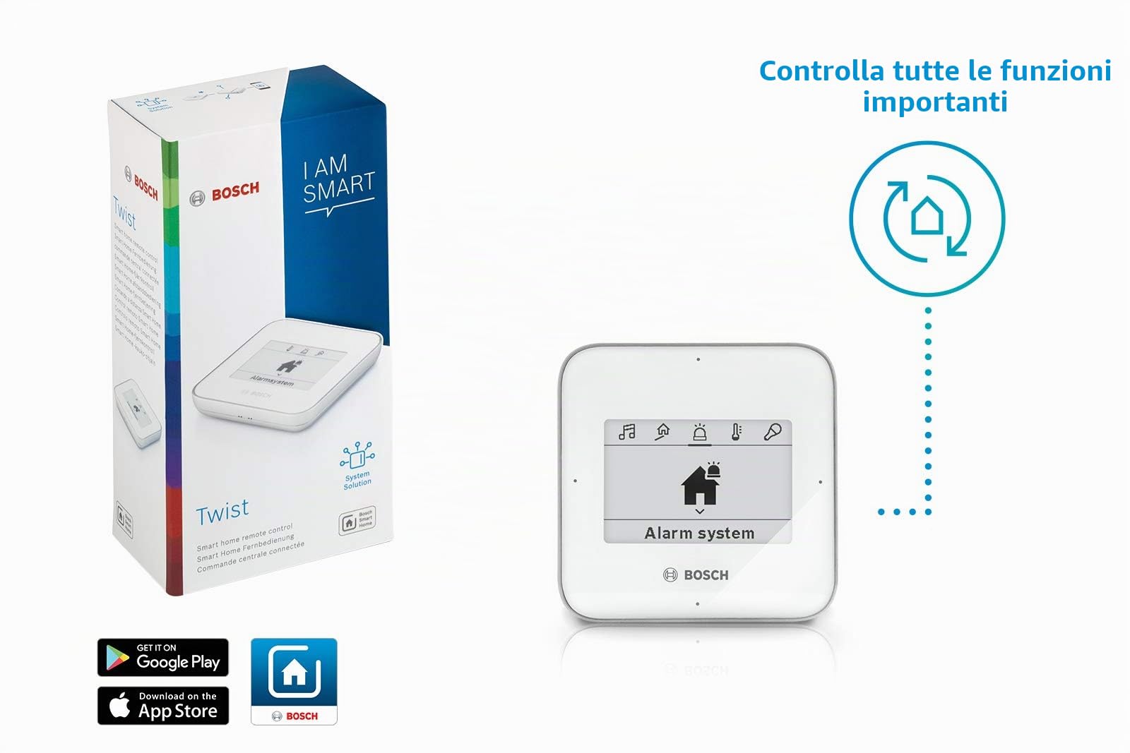 Bosch Smart Home Telecomando Twist, 1.5 V