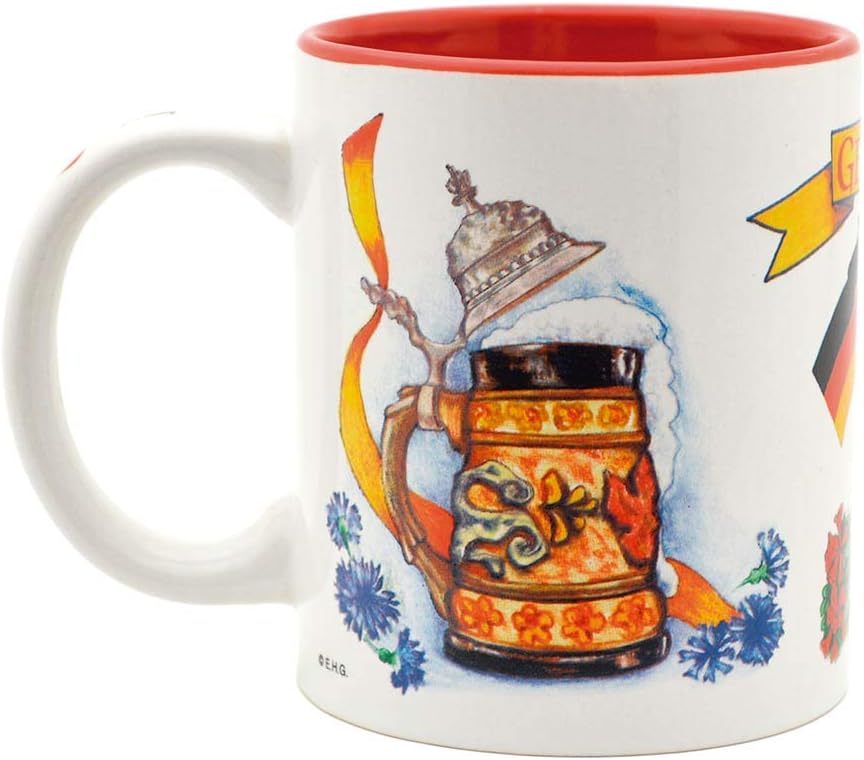 Essence of Europe Gifts I Love Germany German Gift Idea Colorful Ceramic Coffee Mug by E.H.G | 12 oz - Image 4
