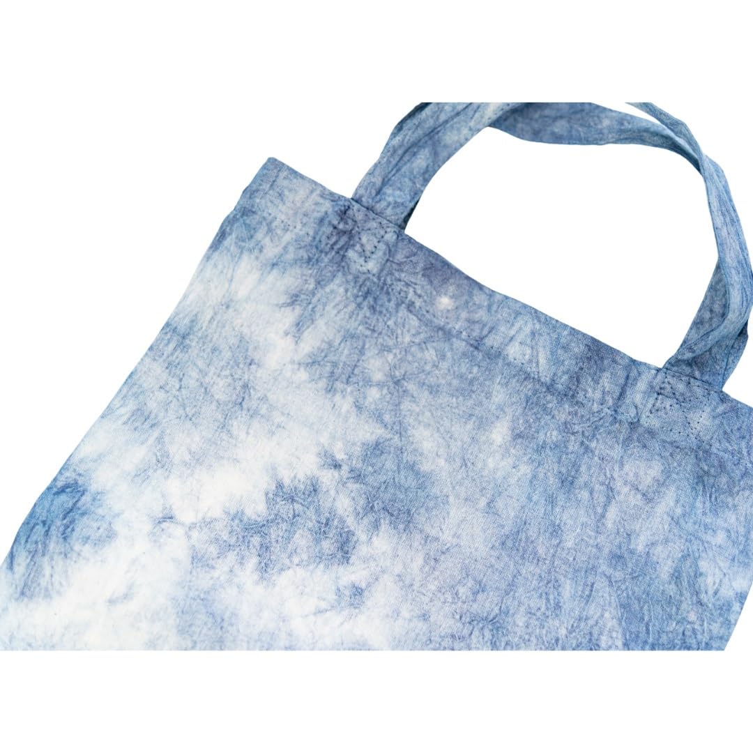 Amazon.co.jp: 【藍染 エコバッグ（叢雲）】 染物 藍染 紺 初心者