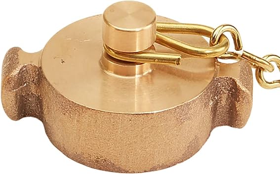 Brass Rocker Lug 1" NH Cap with Chain