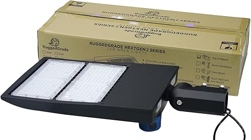 Miniatura 2 de RuggedGrade Luces LED NextGen II de 40.000 lúmenes – 300 vatios – Regulables – con fotocélula – Montaje de muñón YM Yoke – Sobretensión de 10 KV