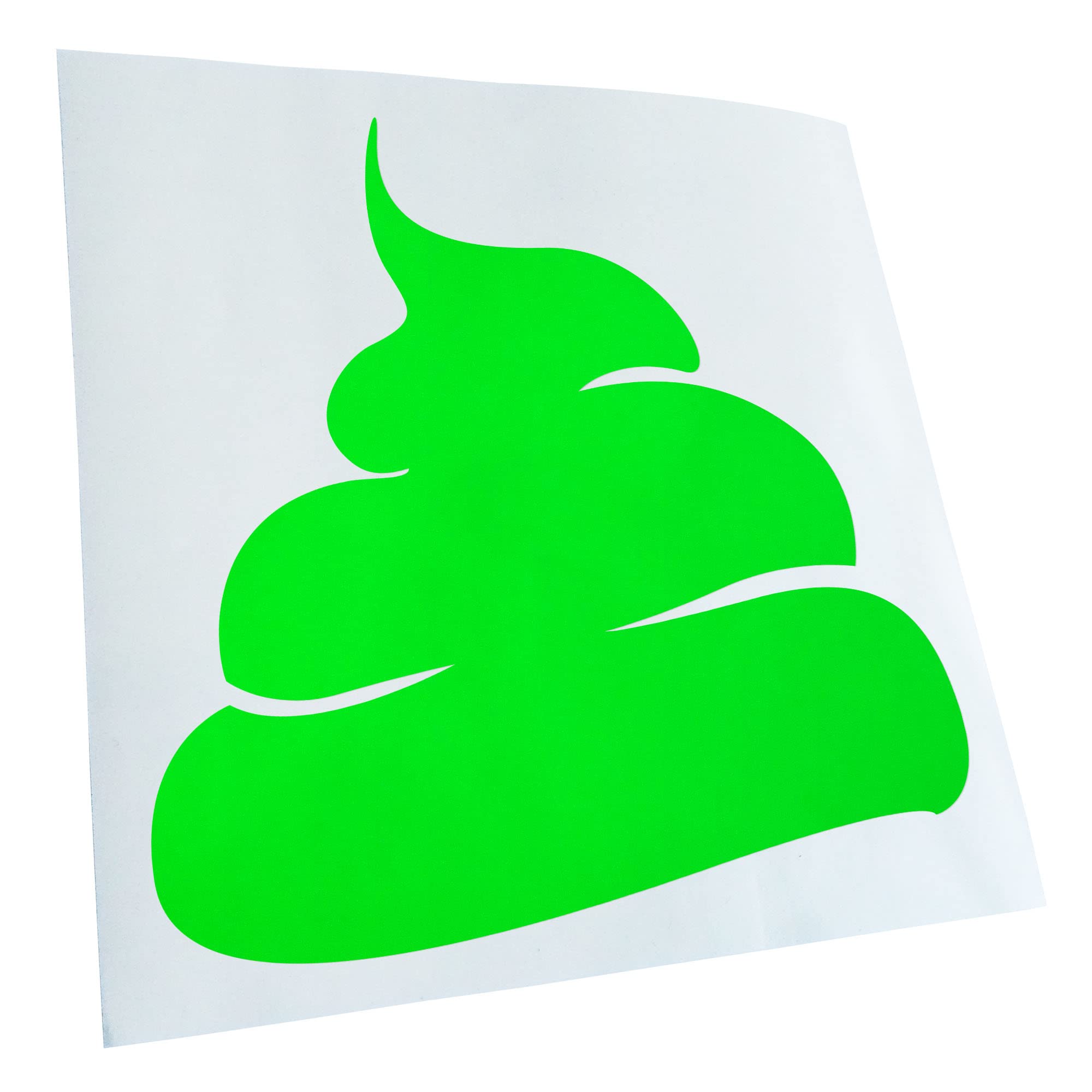 Kiwistar - Car Sticker - Neon Green - 60 x 60 cm Kackhaufen Fun - Rear Window Car Sticker Weatherproof for Car Truck Moped Truck - Sticker Exterior Self-Adhesive Tuning Accessories for Window