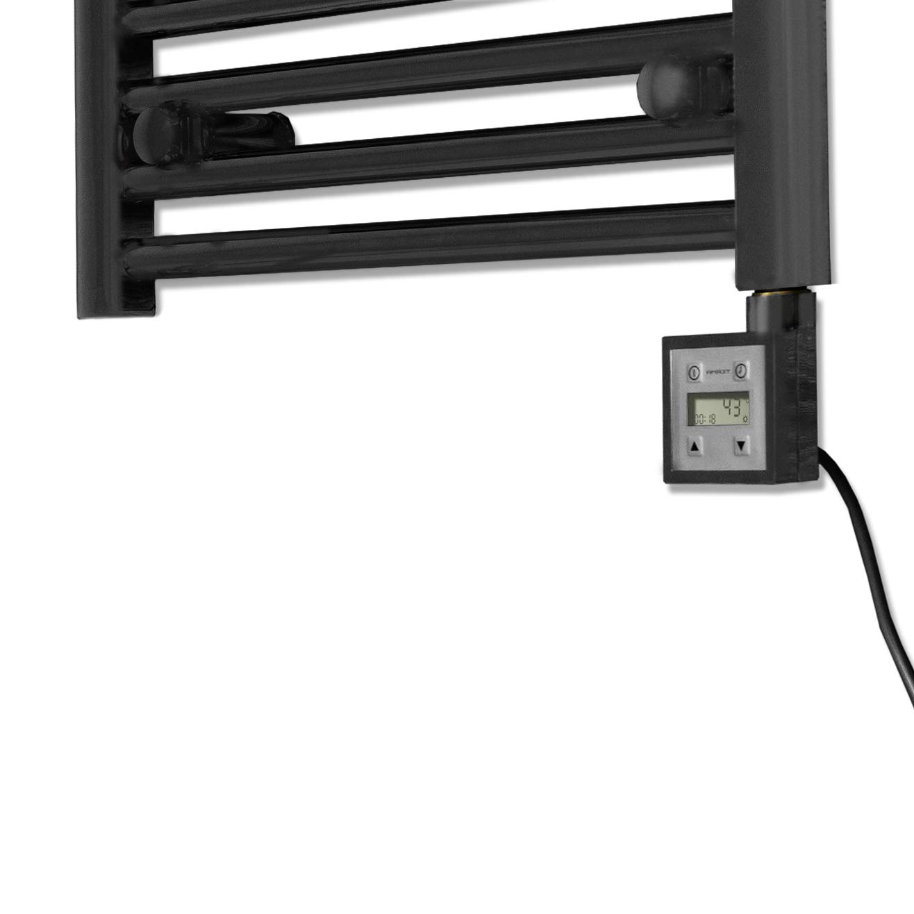terma KTX 3 Black Timer Thermostatic Towel Rail Element Controller 24/7 (600W)