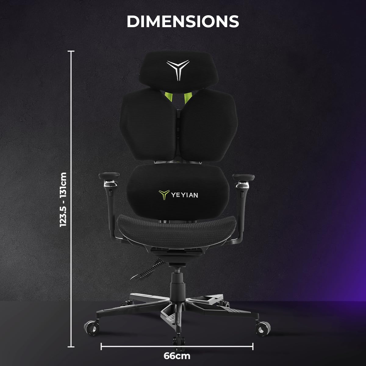 Silla Gaming Ergonómica Proact GM1 Reclinable 90°-135°| Respaldo, Reposabrazos y Altura Ajustables | Ruedas Silenciosas PU 360° | Material Aluminio 370mm | Soporta 150kg | Ideal Trabajo y Videojuegos