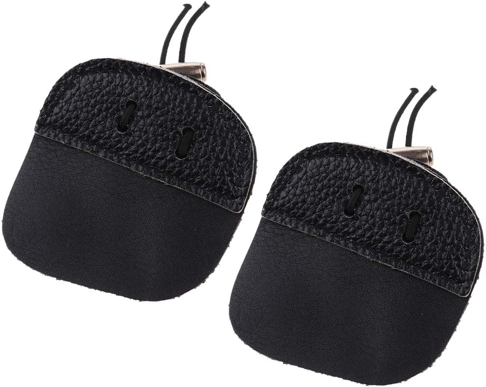 Kesoto 2Pcs Durable Archery Finger 3 Protector Under Tabs Finger Saver Protect Guard for Left Right Hand : Sports & Outdoors