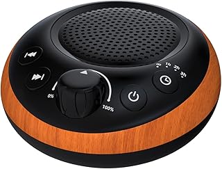 Sound Brown Noise Machine White Noise Machine Nonstop 30 Soothing Sounds Sound Therapy for Baby Kids Adults Sleep Machine 36-Level Vol Auto-Off Timer Memory Function for Home Travel Office