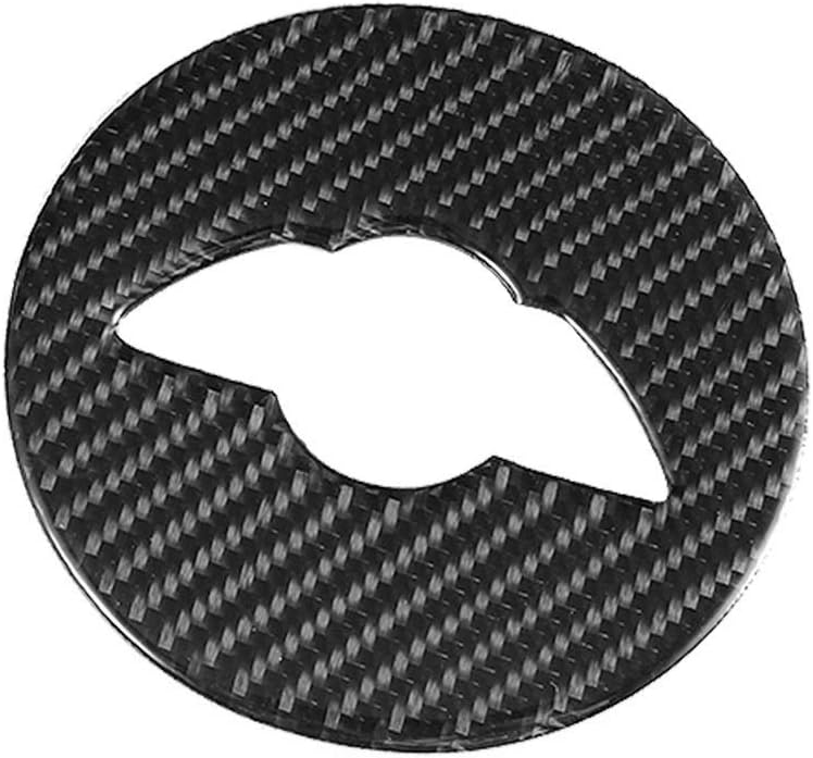BrocoSteering Wheel Cover Trim F55 F56 F60, Carbon Fiber Steering Wheel Trim Functional Button Car Interior Accessories Auto Styling for F55 F56 F60