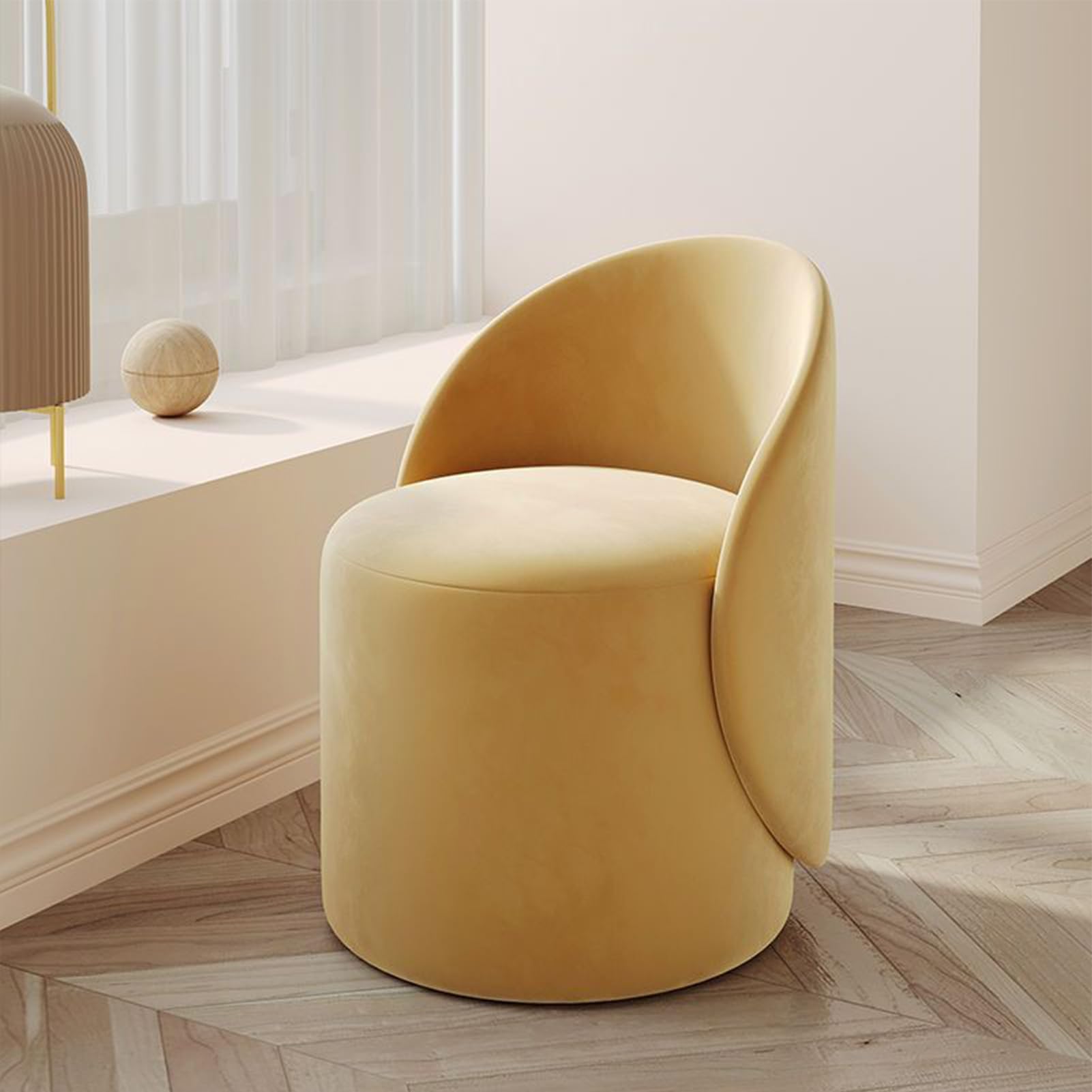 Taburete de tocador otomana acolchada para dormitorio y sala de maquillaje