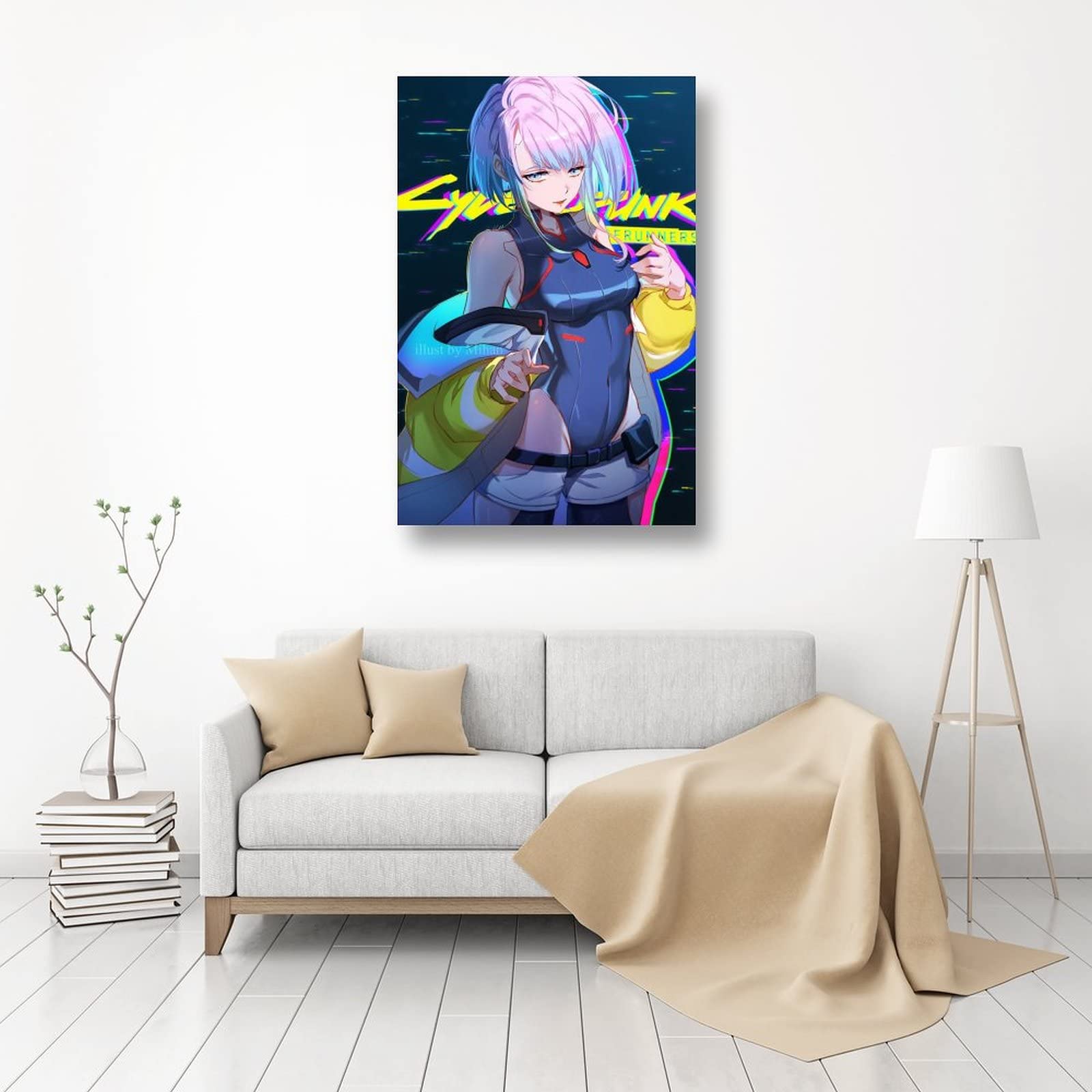 ZHUYING Poster Su Tela Cyberpunk Edgerunners - Stampa D'Arte Popolare Anime 30x45 Cm - Quadro Moderno Con Illustrazione Ad Alta Risoluzione Per Decorazione Murale - 5