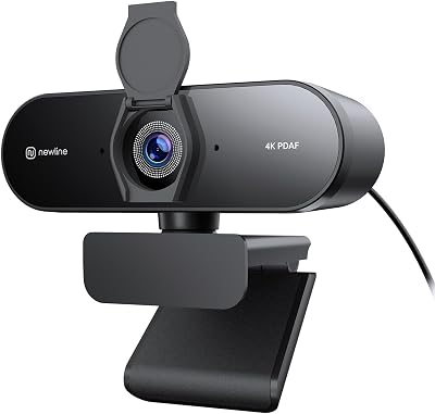 💎 78% MEGA DEAL! Webcam 4K para PC con Sensor Sony de 1/2.55″, PDAF autoenfoque, 2 micrófonos con cancelación de Ruido, UHD 4K@30fps y 1080p@60fps, Camara Web USB para videoconferencias, Streaming y Gaming