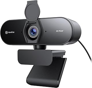 Webcam 4K com Microfone com Cancelamento de Ruído