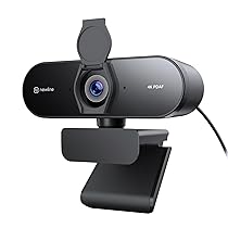 N newline Webcam PC 4K con 2 Microfoni, Full HD 1080P@60FPS, Autofocus PDAF+CDAF, 12 MP, Suono Stereo Chiaro, Correzione Automatica della Luce, USB Plug & Play, Telecamera PC per Windows MacOS