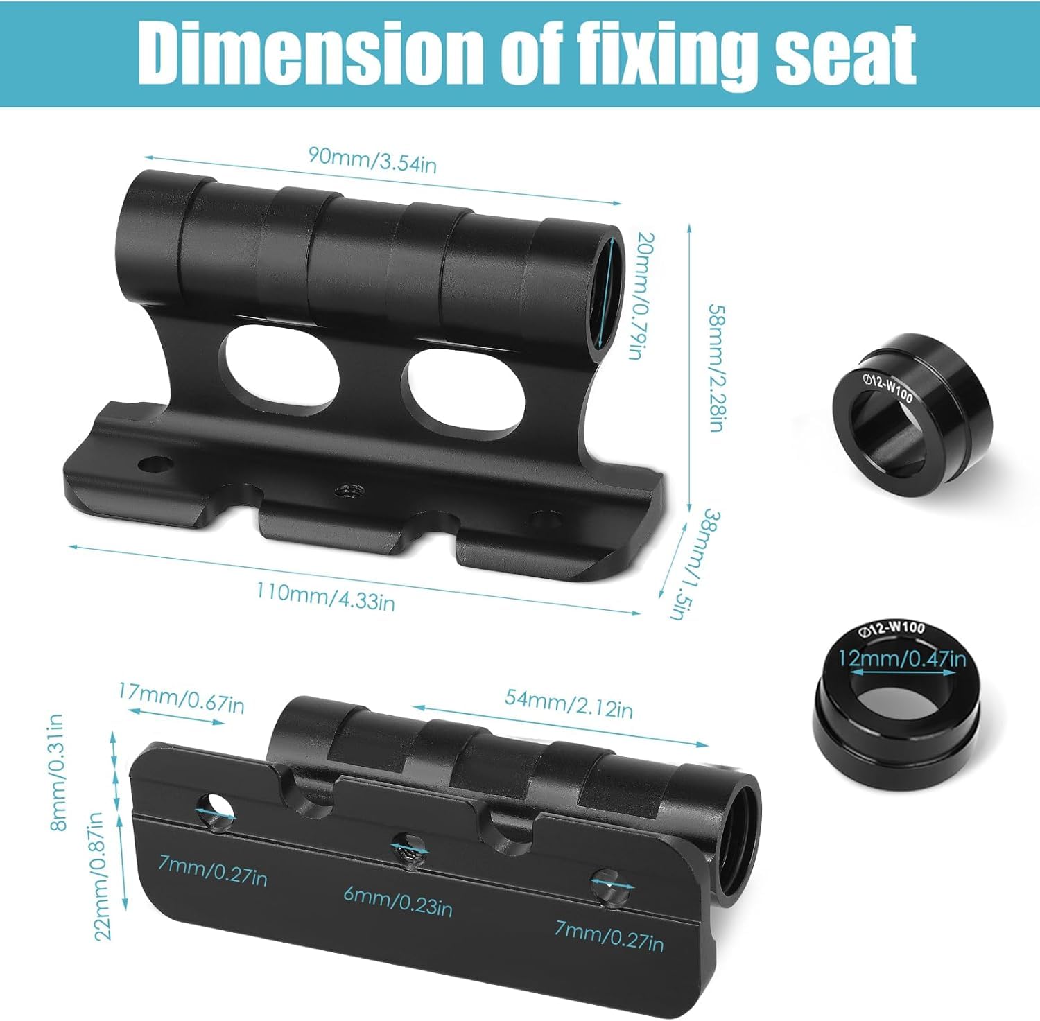 2 PCS Support de Fixation de Fourche de Vélo, Support Velo Voiture, Support de Fourche de Bicyclette avec 4 Fixations Amovibles pour Remorque Ou Porte-Bagages De Camion Stockage de Transport