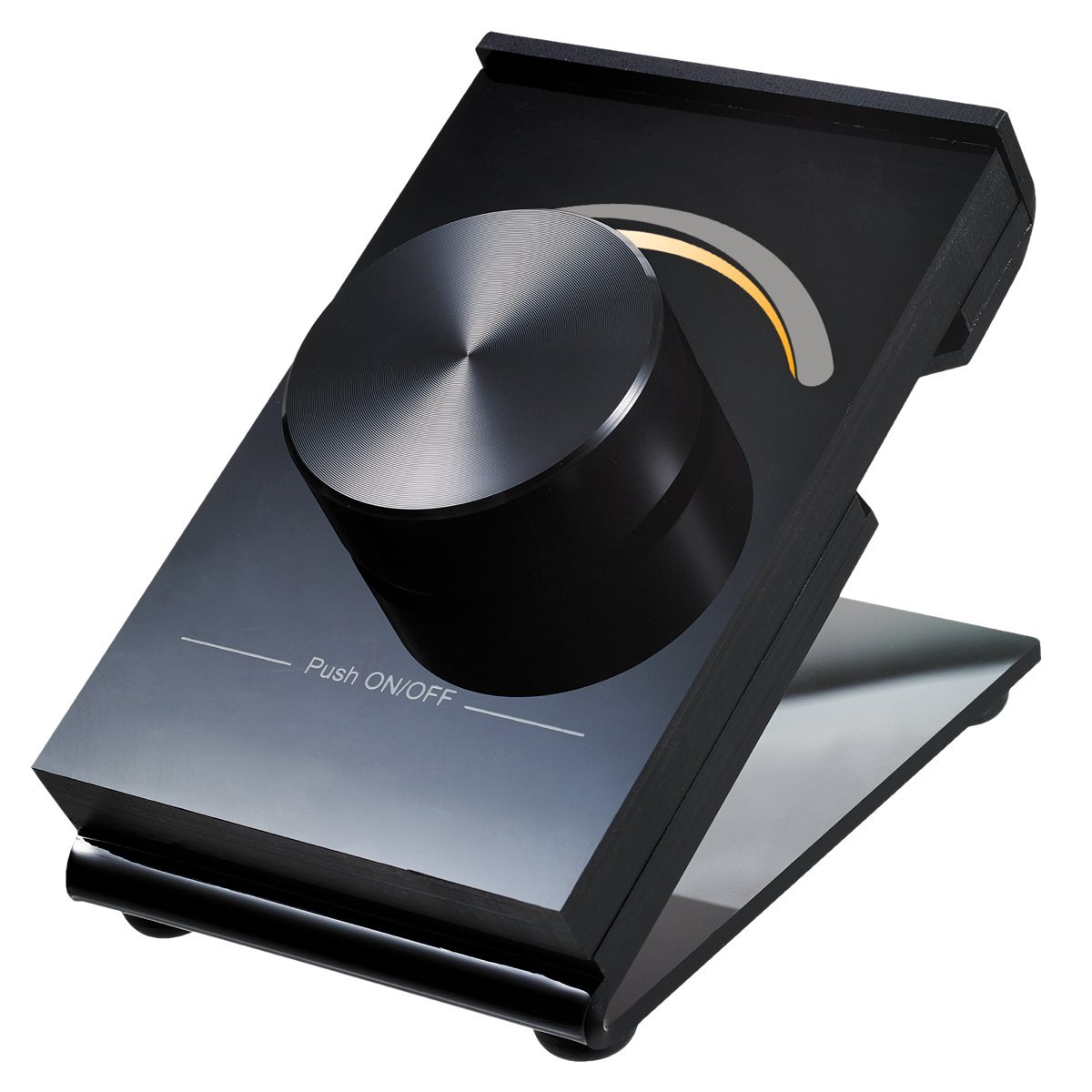 iluminizeWireless desk dimmer: comfortable desk dimmer, for controlling duo-white LEDs with adjustable colour temperature, 1 light zone, battery operated (for duo-white LEDs)