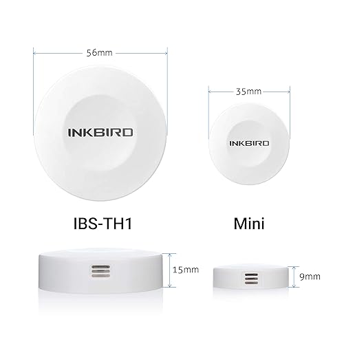 Miniatura 4 de Inkbird Termómetro e higrómetro Smart Sensor Registrador de datos con sonda externa impermeable Alerta magnética para Android e iOS Utilizado para
