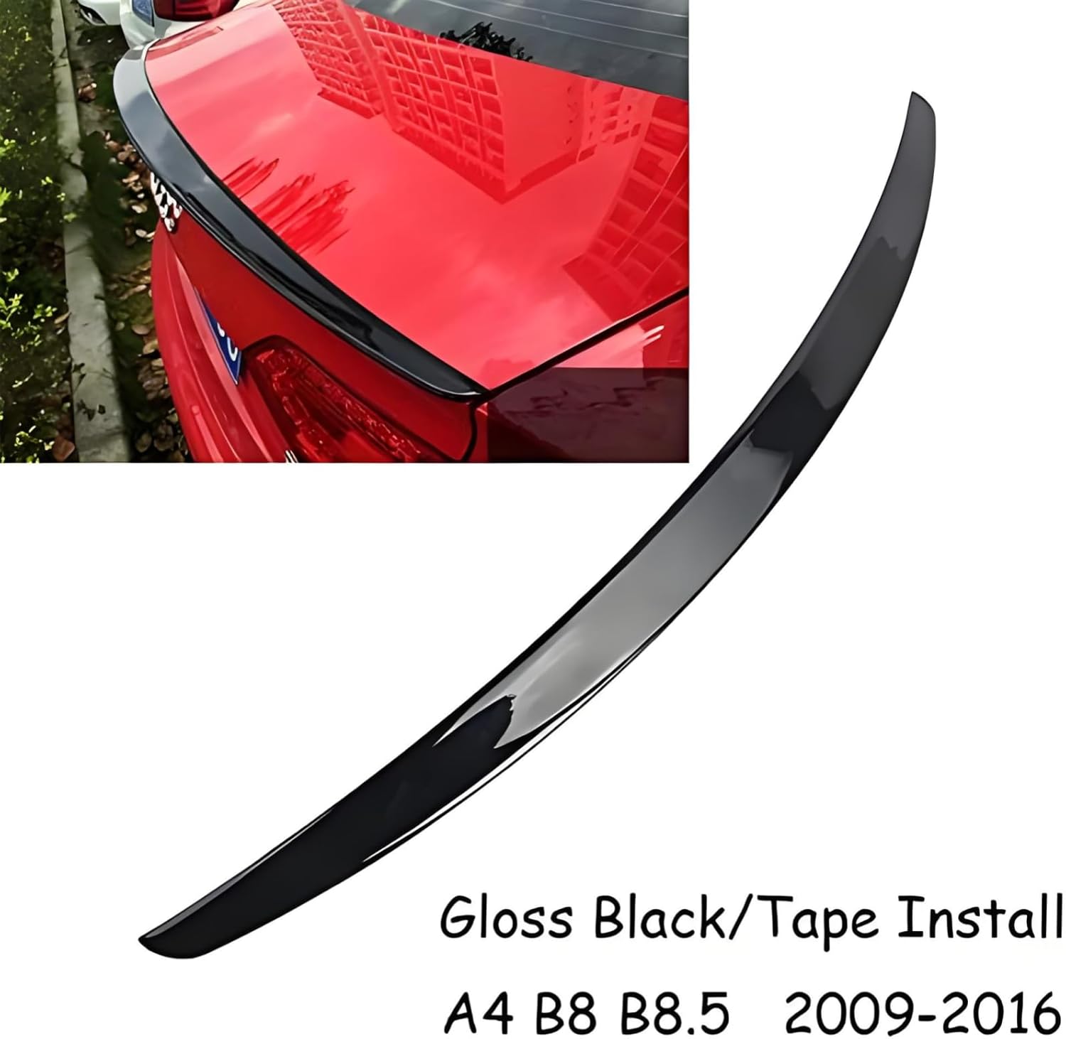 MUTUSAISI Rear Trunk Spoiler Lip Wing Fit for Audi A4 B8 B8.5 Sport/Quattro/Technik/Trendy/ 2009-2016 Sedan Accessories