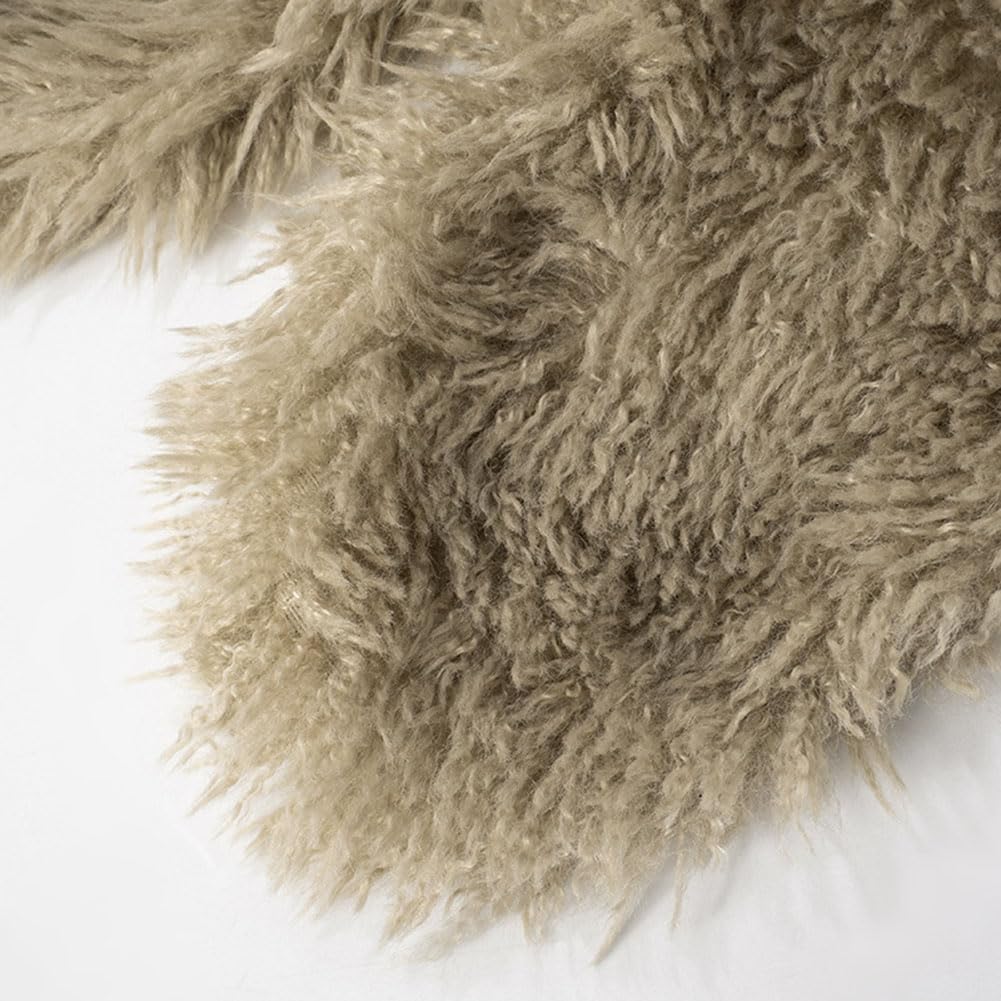 Women's Faux Fur Collar Vest Tie Backless Halter Sleeveless Fuzzy Sexy Crop Tank Top Back Lace Up Y2K Shaggy Waistcoat Party - Image 7