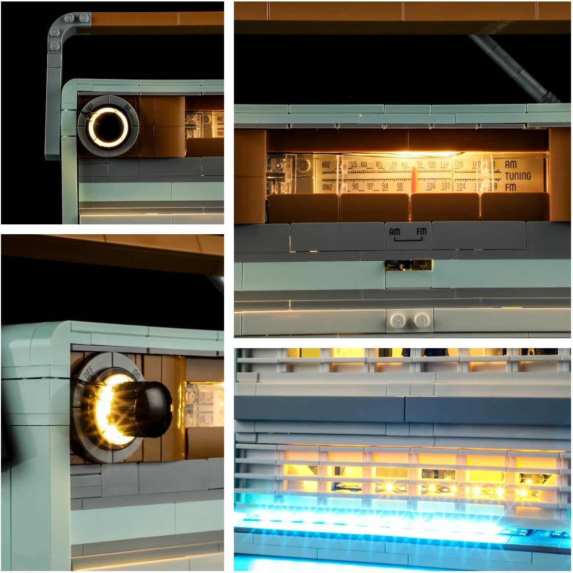 LIGHTAILING Light for Lego-10334 Retro Radio - Led Lighting Kit Compatible with Lego Building Blocks Model - NOT Included The Model Set