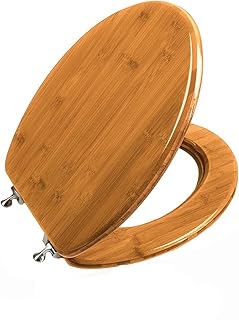 Toilet Seat, Solid Wood, Bamboo, High Gloss Finis, PIKLiDS (Elongated)