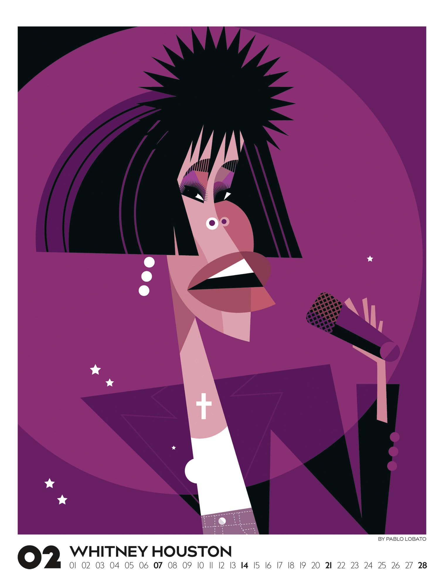 Legends Kalender 2027 | Musiklegenden | Außergewöhnlicher Musik-Kalender im großen Hochformat (50x66 cm) | Rock & Pop-Musiker-Portraits | Pablo Lobato