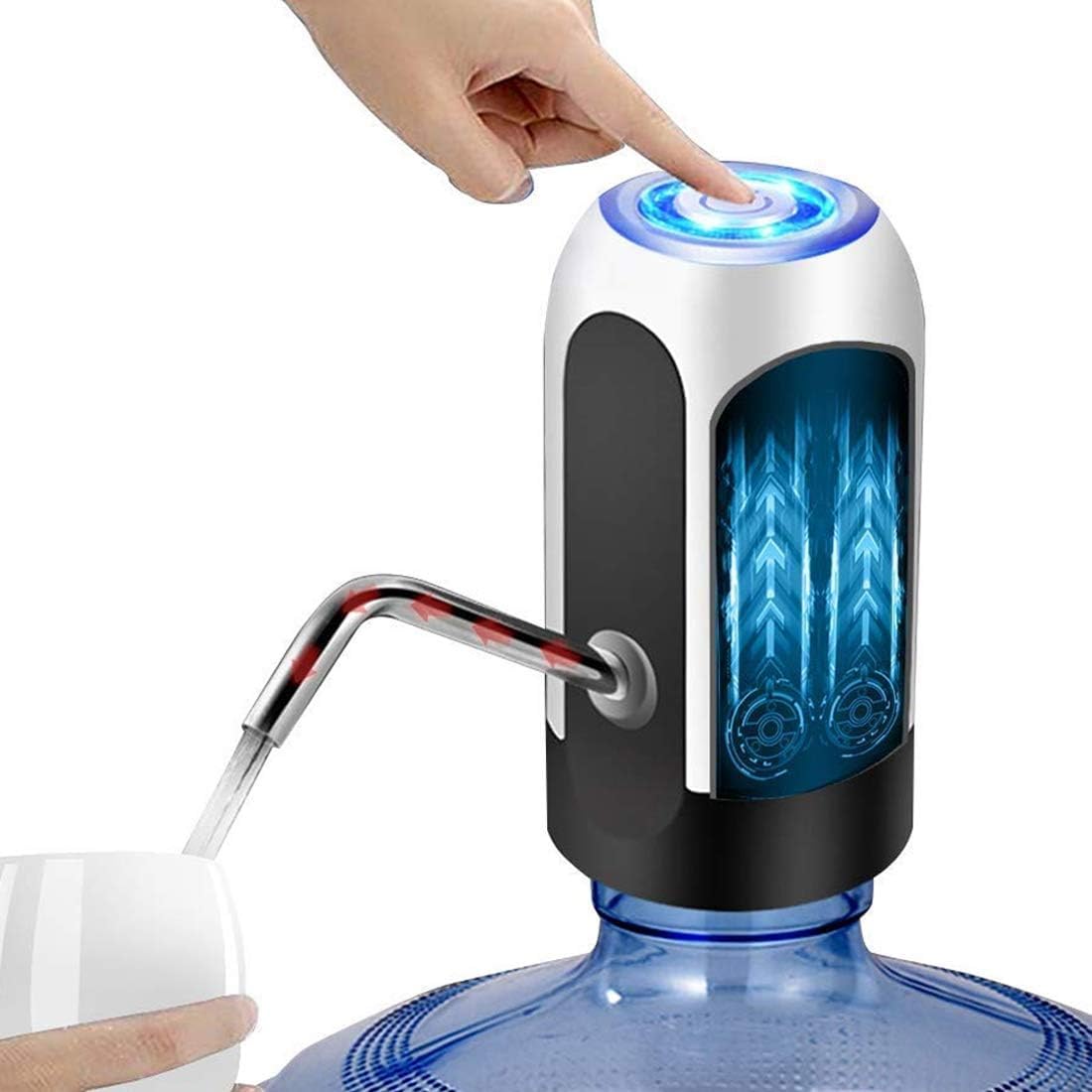 Automatic Water Dispenser Rechargeable Bottle Drinking Water Drinking Water Pump Electric Cordless Fast Pumping Gallon Bottle Universal Water Pump Dispenser Switch