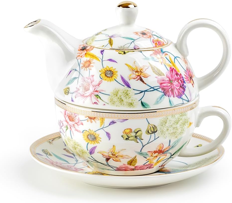 Amazon.com | Gracie China Shop Spring Flowers with Hummingbird Fine ...