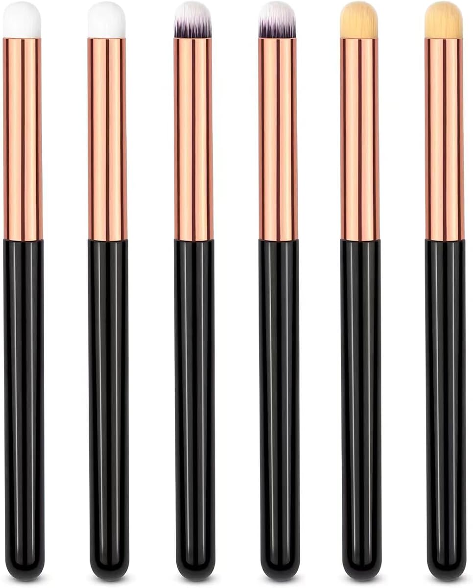 Eye Makeup Brush Set Round 6Pcs Professional Concealer Eyeshadow Brush Can Blending Brushes for Card Making