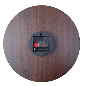 Oumao 12 retro vintage wine pattern france style non ticking silent wooden wall clock art decoration for kitchenliving roombedroomfarmhouse  urban country home decor