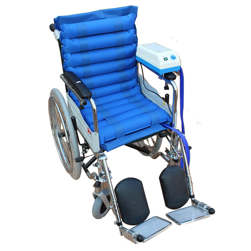 Cuscino Per Sedia a Rotelle Antidecubito, Cuscino Del Sedile Gonfiabile Ad Aria, Con Pompa Elettrica, 11 Strisce Di Gas, Tessuto Impermeabile In PVC, Per Sedia a Rotelle, Sedia Da Ufficio