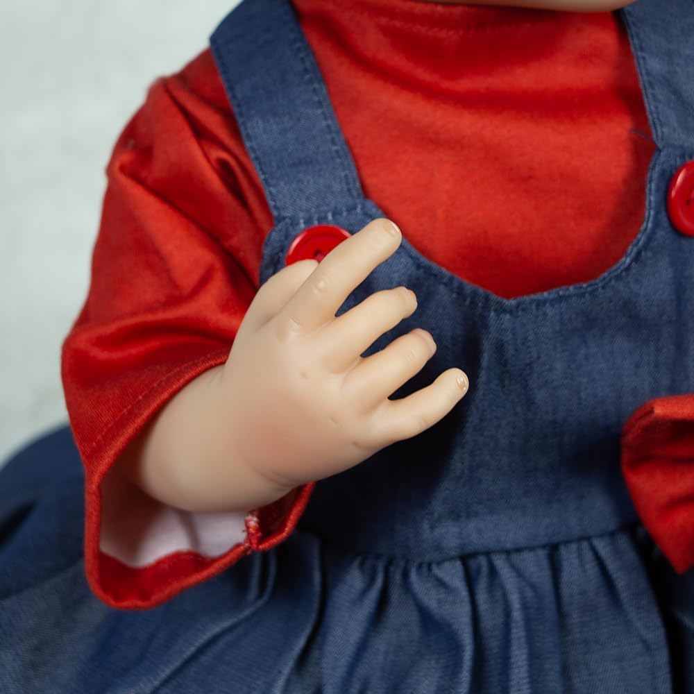Pinky Reborn Baby Dolls 22inch Realistic Newborn Baby Betty Girls Silicone Full Body Baby Handmade Doll Adorable Vinyl Soft Body Weighted Reborn Toddler for Age 3+