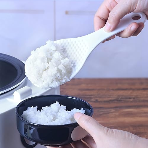 Miniatura 3 de MXY Juego de paletas de arroz, espátula de arroz japonesa antiadherente, cuchara de arroz blanco, cucharas para servir arroz