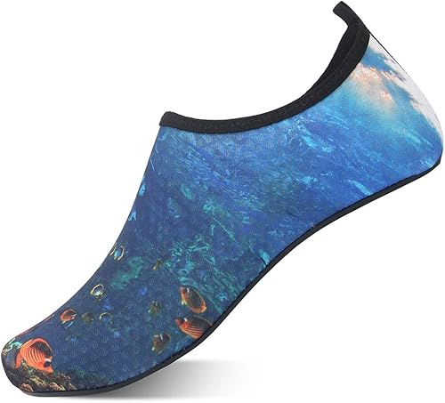 QACOHU Zapatos de agua para hombre y mujer, zapatos de agua de secado rápido para buceo, surf, natación, playa, yoga