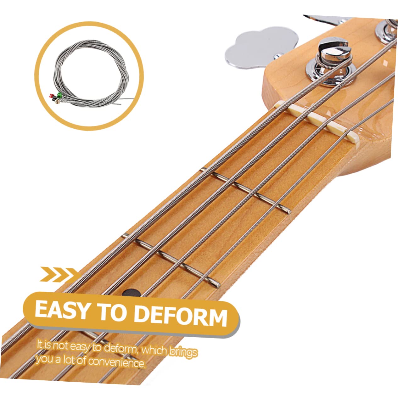 TOYANDONA 4sätze Bass Saiten Aus Edelstahl Langlebige Saitige Bass Saiten Für Musikinstrumente Für Profis Und Anfänger Robust Und Vielseitig Einsetzbar Für Optimale Klangqualität Und