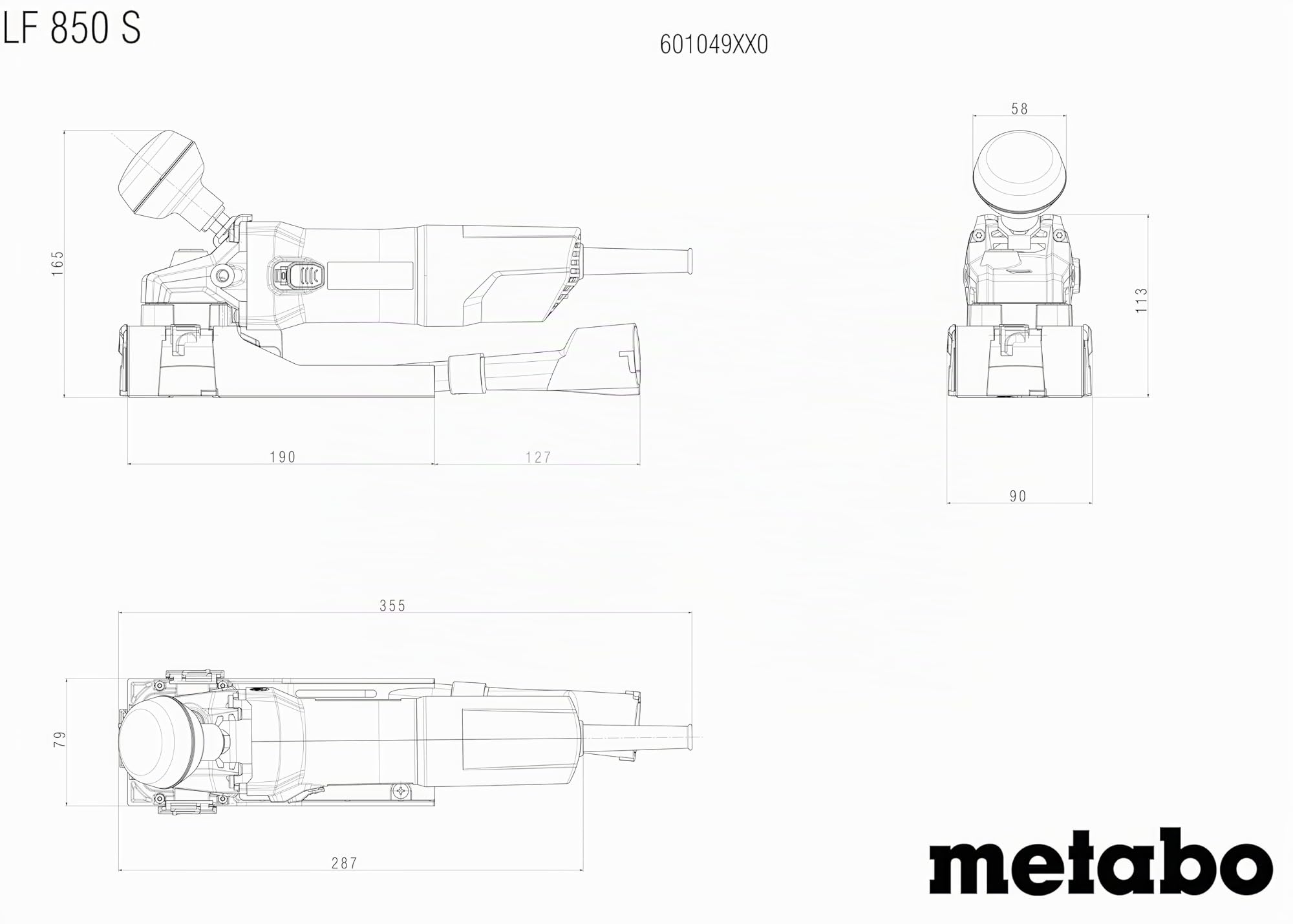Metabo LF 850 S smerigliatrice per vernici 850 W 4 m cavo spina europea