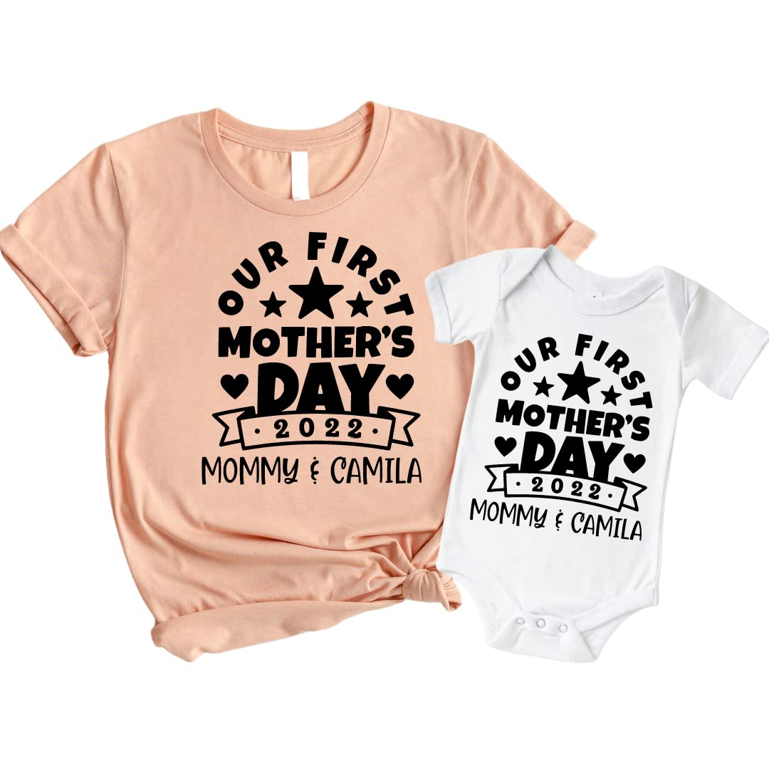 Our First Mothers Day Matching Shirts 