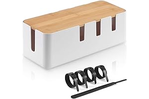 Space-Saving Cable Management Box: Conceal Clutter under Desk
