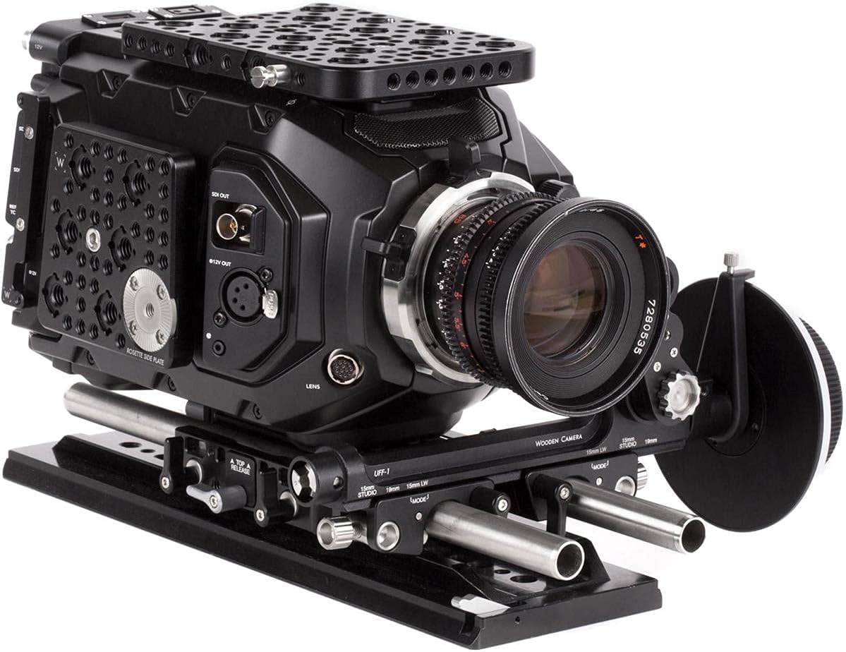 Wooden Camera UFF-1 Universal Follow Focus for 15mm LW, 15mm Studio and 19mm Rods, Base