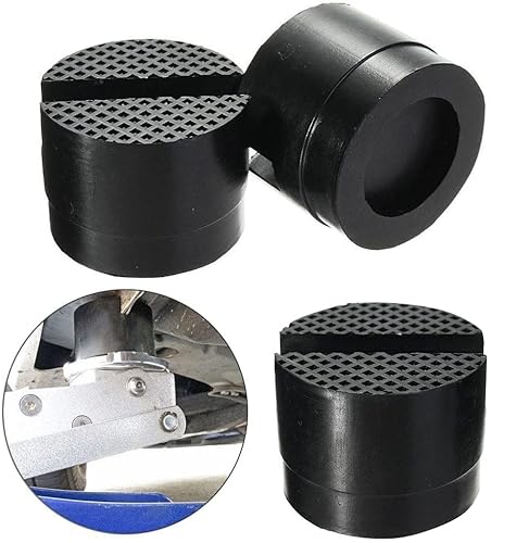 ZHUOTOP 2 unids 5 cm coche universal ranurado marco carril piso Jack guardia adaptador de elevación almohadilla de goma Cover