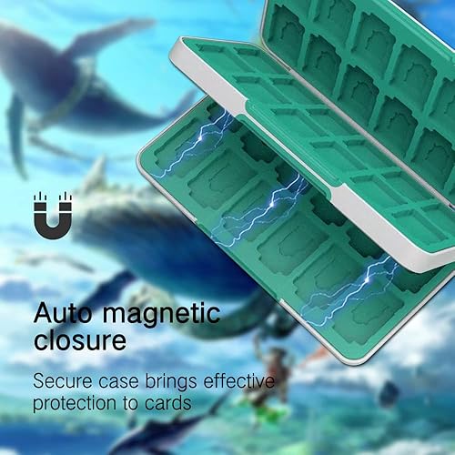 Vista 142 de PERFECTSIGHT 48 Switch Game Card Case for Nintendo Switch OLED Switch Lite, Cute 48 Game Holder Cartridge Case for Game Cards and SD Cards, Kawaii