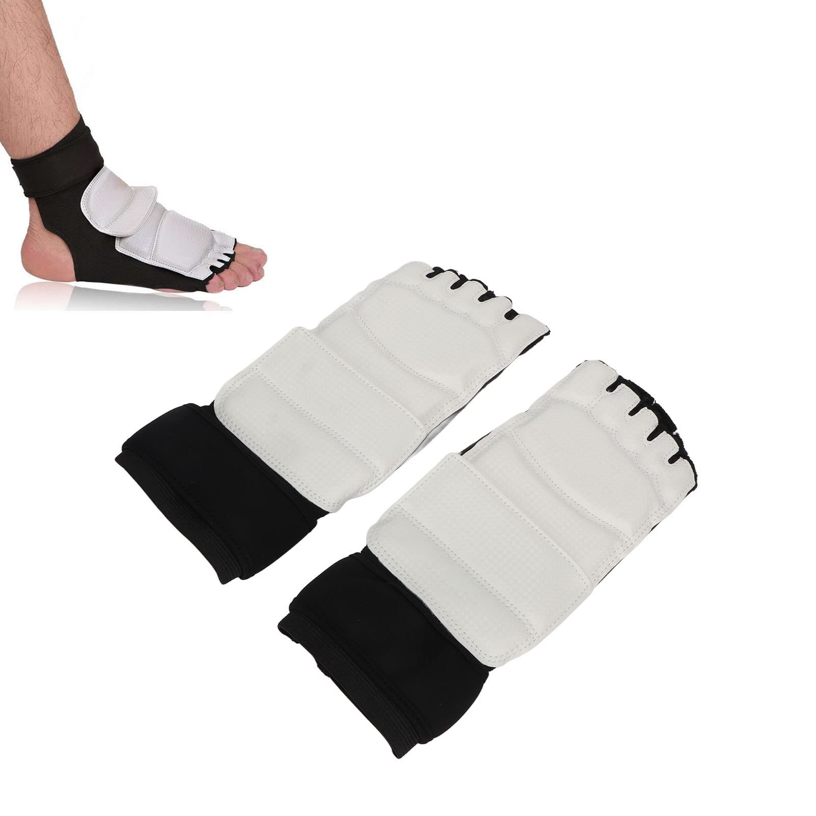 Fabater Protector de Pie de Taekwondo, Entrenamiento Boxeo Artes Marciales Boxeo Saco de Boxeo Sparring Muay Thai Kung Fu Protector de Pies, Foot Gear Support para Hombres, Mujeres y Niños